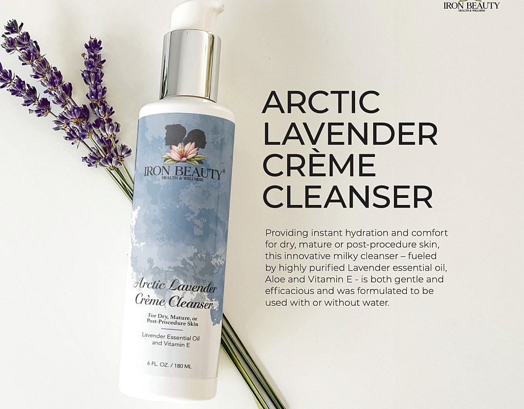 Arctic Lavender Crème Cleanser with essential oils.